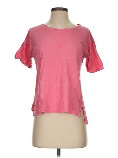 Pre-owned Ann Taylor Loft Short Sleeve T-shirt In Pink