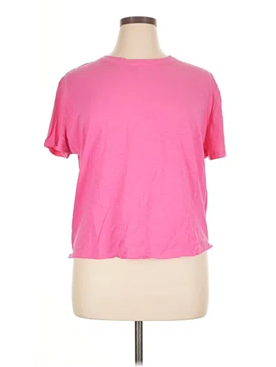 Pre-owned Ann Taylor Loft Short Sleeve T-shirt In Pink