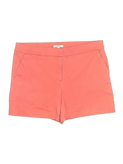 Pre-owned Ann Taylor Loft Shorts In Orange