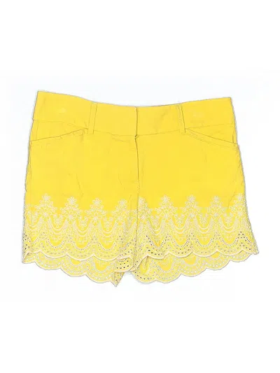 Pre-owned Ann Taylor Loft Shorts In Yellow