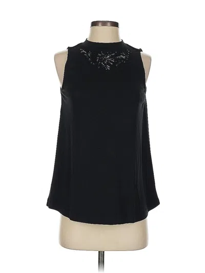 Pre-owned Ann Taylor Loft Sleeveless Blouse In Black