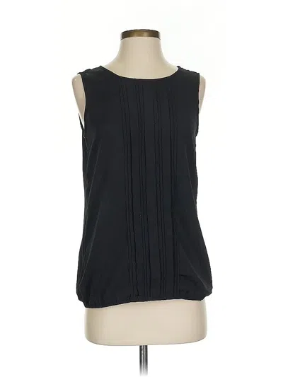 Pre-owned Ann Taylor Loft Sleeveless Blouse In Black