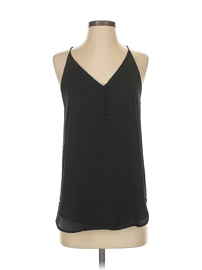 Pre-owned Ann Taylor Loft Sleeveless Blouse In Black