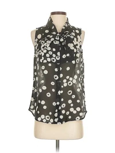 Pre-owned Ann Taylor Loft Sleeveless Blouse In Black