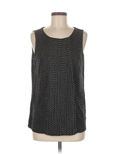 Pre-owned Ann Taylor Loft Sleeveless Blouse In Black