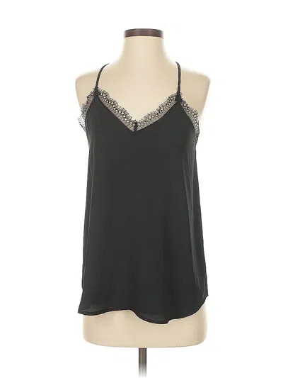 Pre-owned Ann Taylor Loft Sleeveless Blouse In Black