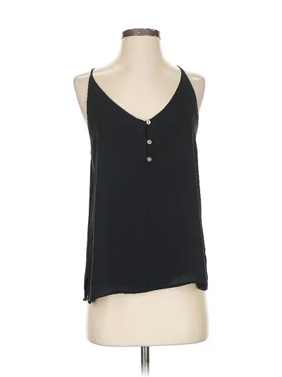 Pre-owned Ann Taylor Loft Sleeveless Blouse In Black