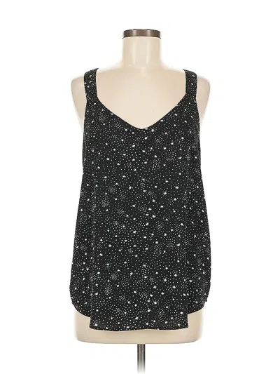Pre-owned Ann Taylor Loft Sleeveless Blouse In Black