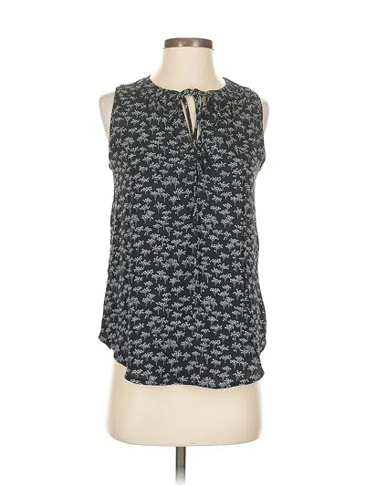 Pre-owned Ann Taylor Loft Sleeveless Blouse In Black