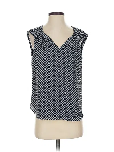 Pre-owned Ann Taylor Loft Sleeveless Blouse In Black