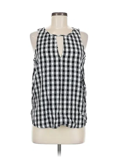 Pre-owned Ann Taylor Loft Sleeveless Blouse In Black