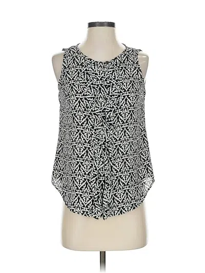 Pre-owned Ann Taylor Loft Sleeveless Blouse In Black