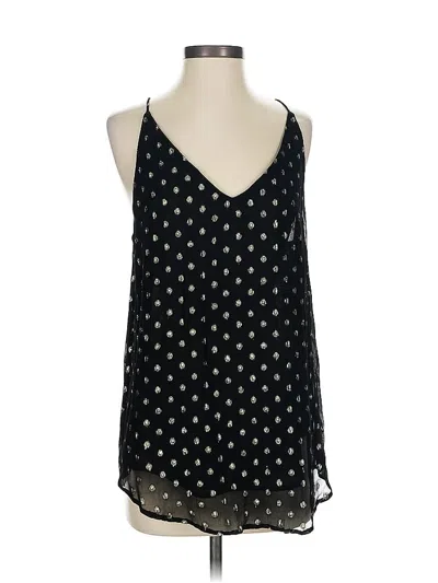 Pre-owned Ann Taylor Loft Sleeveless Blouse In Black