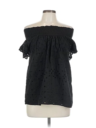Pre-owned Ann Taylor Loft Sleeveless Blouse In Black