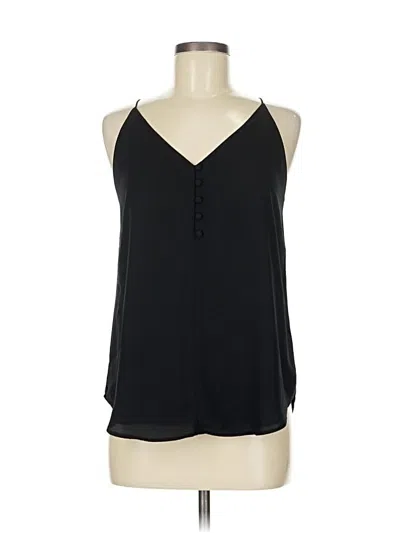 Pre-owned Ann Taylor Loft Sleeveless Blouse In Black