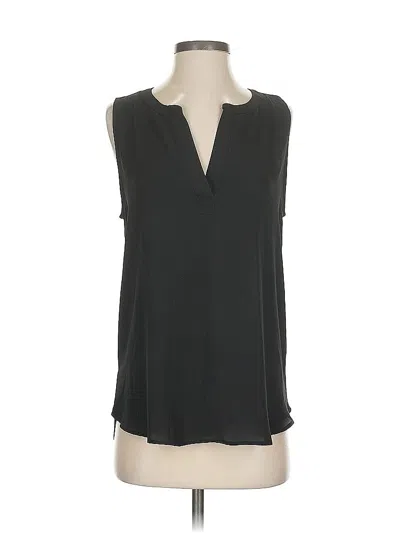 Pre-owned Ann Taylor Loft Sleeveless Blouse In Black