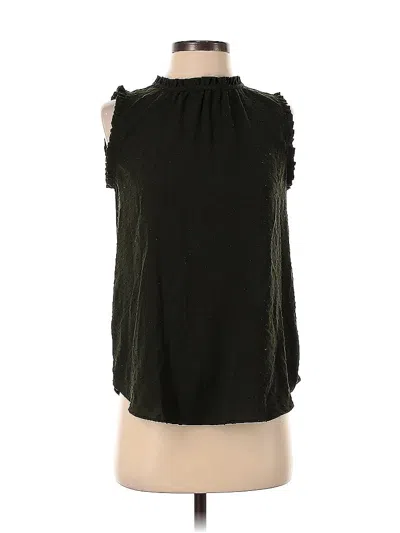 Pre-owned Ann Taylor Loft Sleeveless Blouse In Black