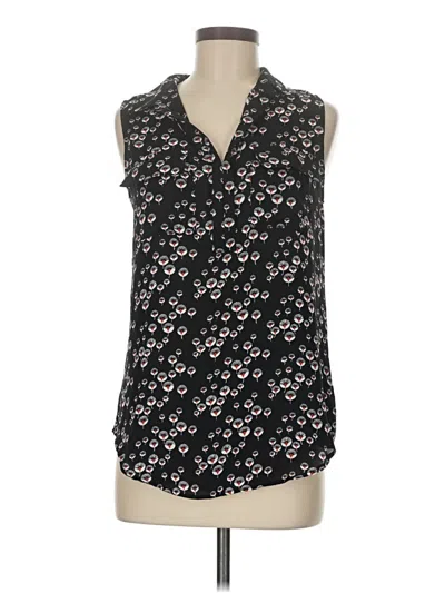 Pre-owned Ann Taylor Loft Sleeveless Blouse In Black