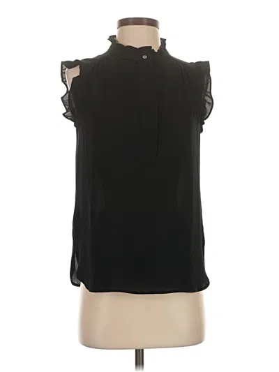 Pre-owned Ann Taylor Loft Sleeveless Blouse In Black