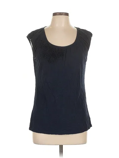 Pre-owned Ann Taylor Loft Sleeveless Blouse In Black