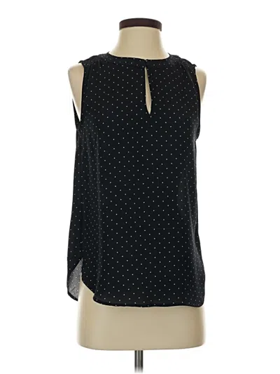 Pre-owned Ann Taylor Loft Sleeveless Blouse In Black