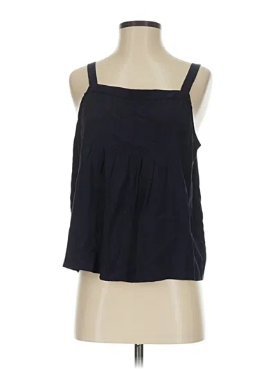 Pre-owned Ann Taylor Loft Sleeveless Blouse In Black