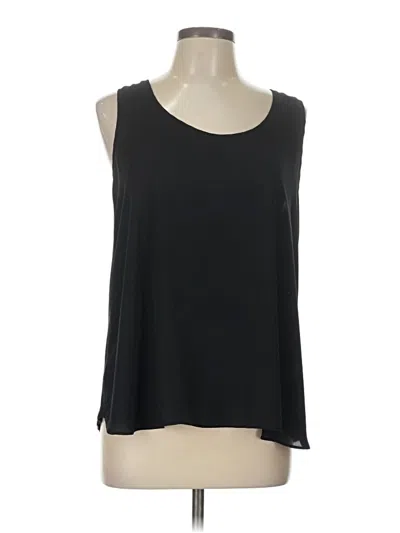 Pre-owned Ann Taylor Loft Sleeveless Blouse In Black