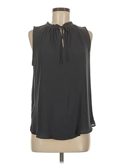 Pre-owned Ann Taylor Loft Sleeveless Blouse In Black