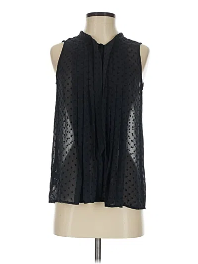 Pre-owned Ann Taylor Loft Sleeveless Blouse In Black