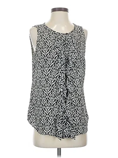 Pre-owned Ann Taylor Loft Sleeveless Blouse In Black