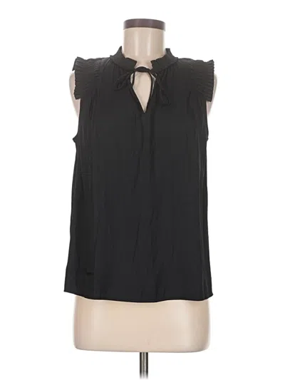 Pre-owned Ann Taylor Loft Sleeveless Blouse In Black