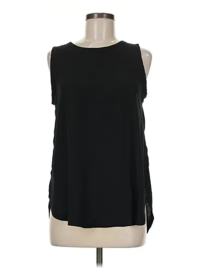 Pre-owned Ann Taylor Loft Sleeveless Blouse In Black