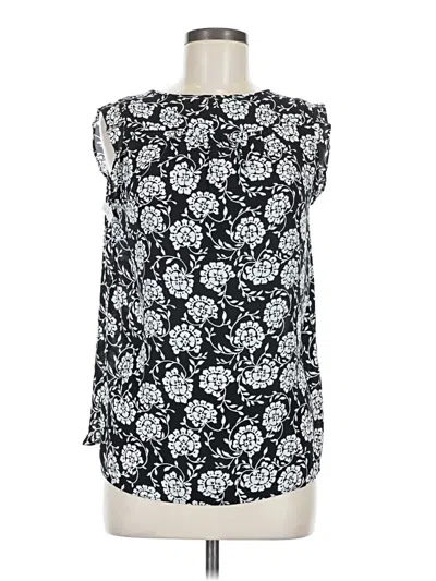 Pre-owned Ann Taylor Loft Sleeveless Blouse In Black