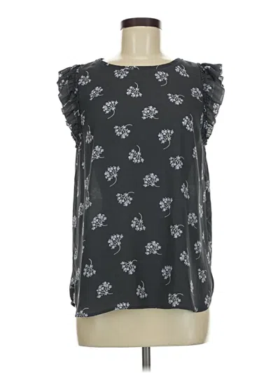 Pre-owned Ann Taylor Loft Sleeveless Blouse In Black