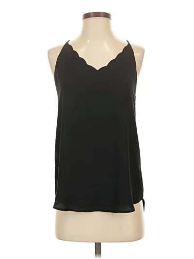 Pre-owned Ann Taylor Loft Sleeveless Blouse In Black