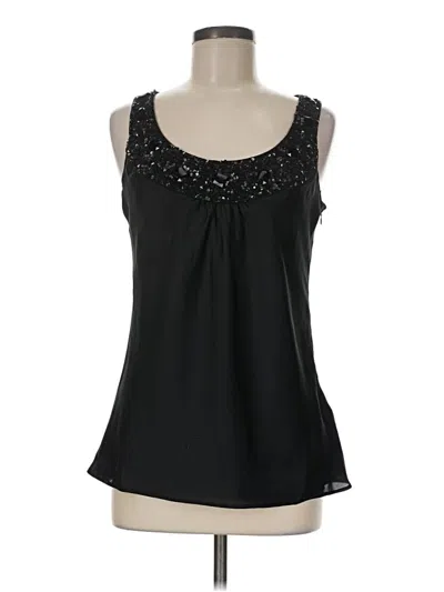 Pre-owned Ann Taylor Loft Sleeveless Blouse In Black