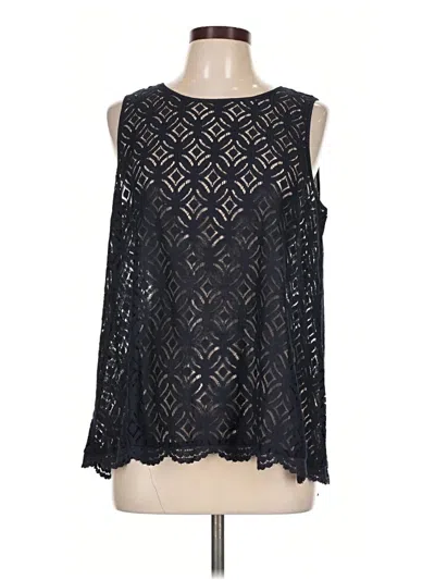 Ann Taylor Loft Sleeveless Blouse In Black