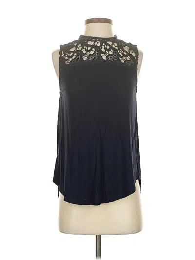 Pre-owned Ann Taylor Loft Sleeveless Blouse In Blue
