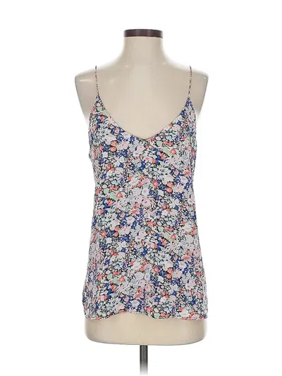 Pre-owned Ann Taylor Loft Sleeveless Blouse In Blue