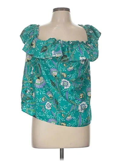 Pre-owned Ann Taylor Loft Sleeveless Blouse In Blue