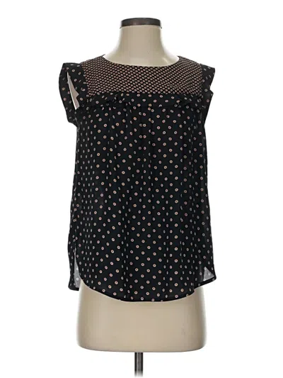 Pre-owned Ann Taylor Loft Sleeveless Blouse In Blue