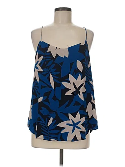 Pre-owned Ann Taylor Loft Sleeveless Blouse In Blue