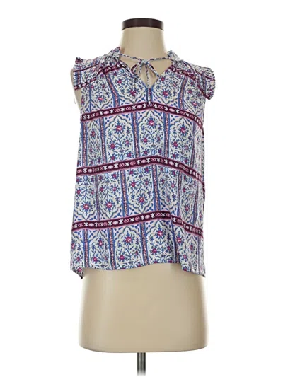 Ann Taylor Loft Sleeveless Blouse In Blue
