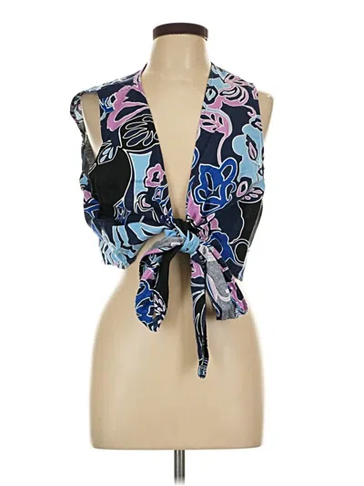 Ann Taylor Loft Sleeveless Blouse In Blue
