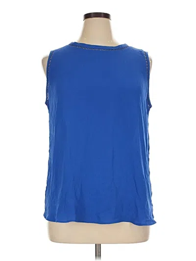 Ann Taylor Loft Sleeveless Blouse In Blue