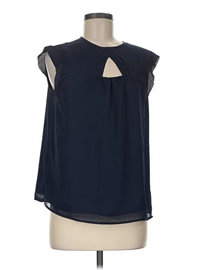 Ann Taylor Loft Sleeveless Blouse In Blue