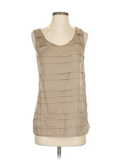 Pre-owned Ann Taylor Loft Sleeveless Blouse In Brown