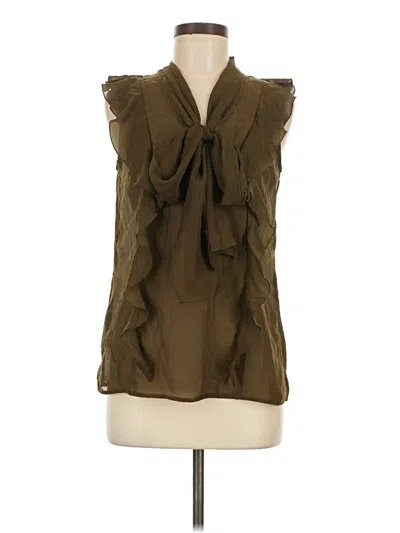Ann Taylor Loft Sleeveless Blouse In Brown