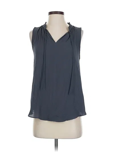Pre-owned Ann Taylor Loft Sleeveless Blouse In Gray