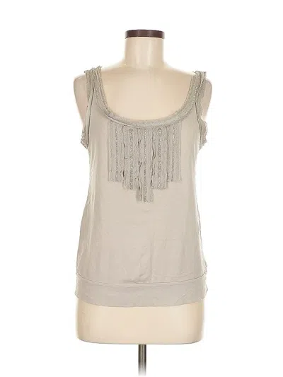 Pre-owned Ann Taylor Loft Sleeveless Blouse In Gray